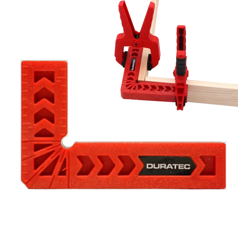 

DURATEC 3" 4" 90 Degree Right-angle Positioning Ruler Auxiliary Locator Clamping Tool Block Woodworking Square L-shaped Fixer