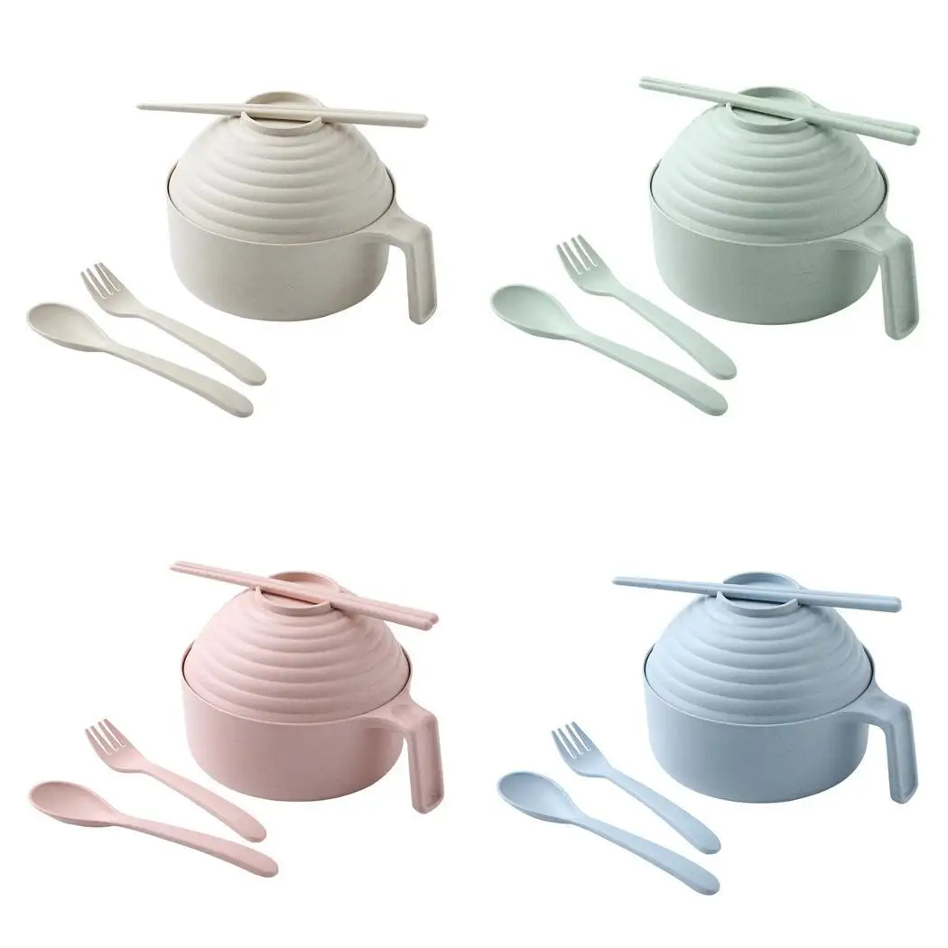 Домашняя Студенческая миска для лапши быстрого приготовления набор посуды с