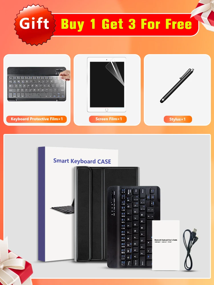 

Wireless Keyboard Case for Huawei Mediapad M5 Lite 10 BAH2-W09/L09/W19 with Removable Detachable Bluetooth Keyboard