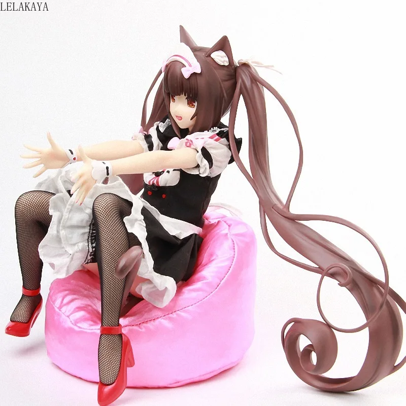 1/4 масштаб мультфильм сексуальная кошка девушка NEKOPARA Аниме Фигурка Chocolat горничной диван Ver Vol.1 модель сидя Коллекционная кукла 22 см