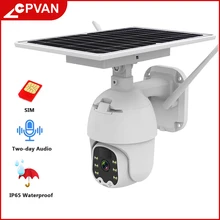 4G SIM Card 1080P HD Solar Panel Outdoor IP Camera Smart Home Alarm Long Standby PTZ Night Vision Video Surveillance CCTV Camera