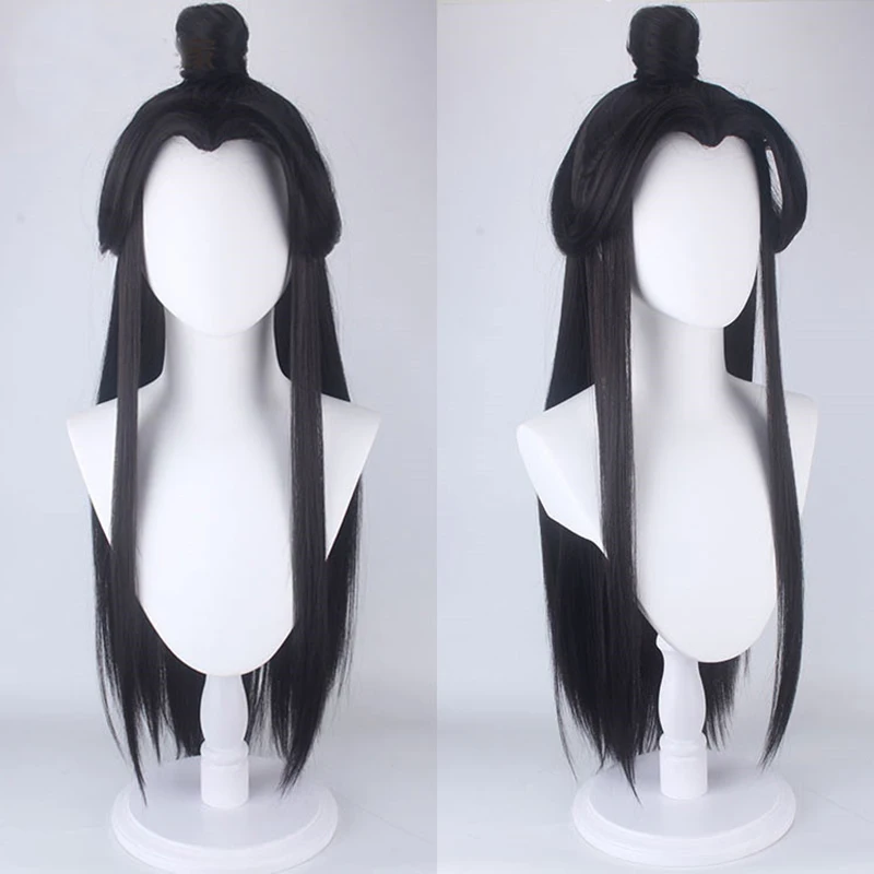 

Unisex Xie Lian Cosplay Kostuum Tian Guan Ci Fu Cosplay Xielian Pruiken Bamboe Hoed Prop Wit Han Fu Anime outfit Halloween party