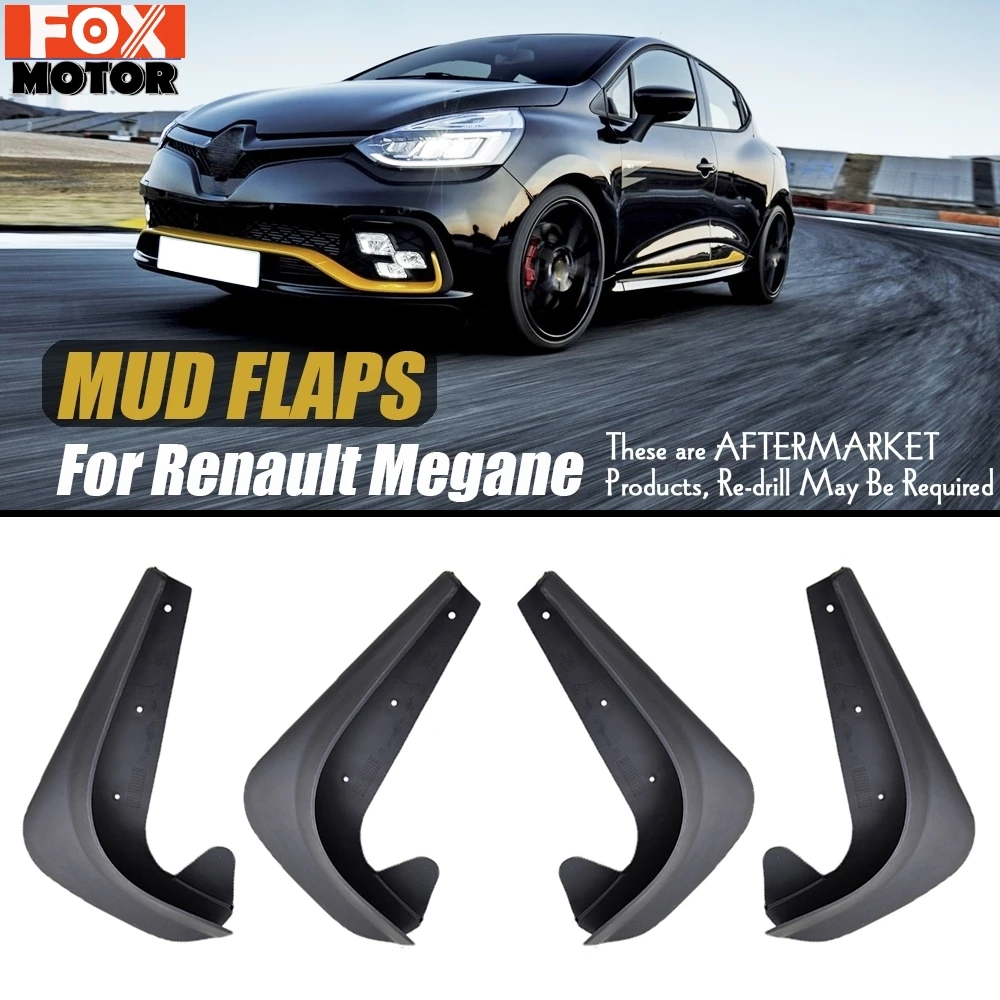 4 шт. Брызговики Передние Задние для Renault Megane I II III IV Classic Grand GT GrandTour RS