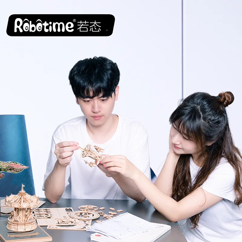 

Robotime 3D Wooden Puzzle Games Assembly Model Kits Toys For Children Kids Girls Birthday Gift