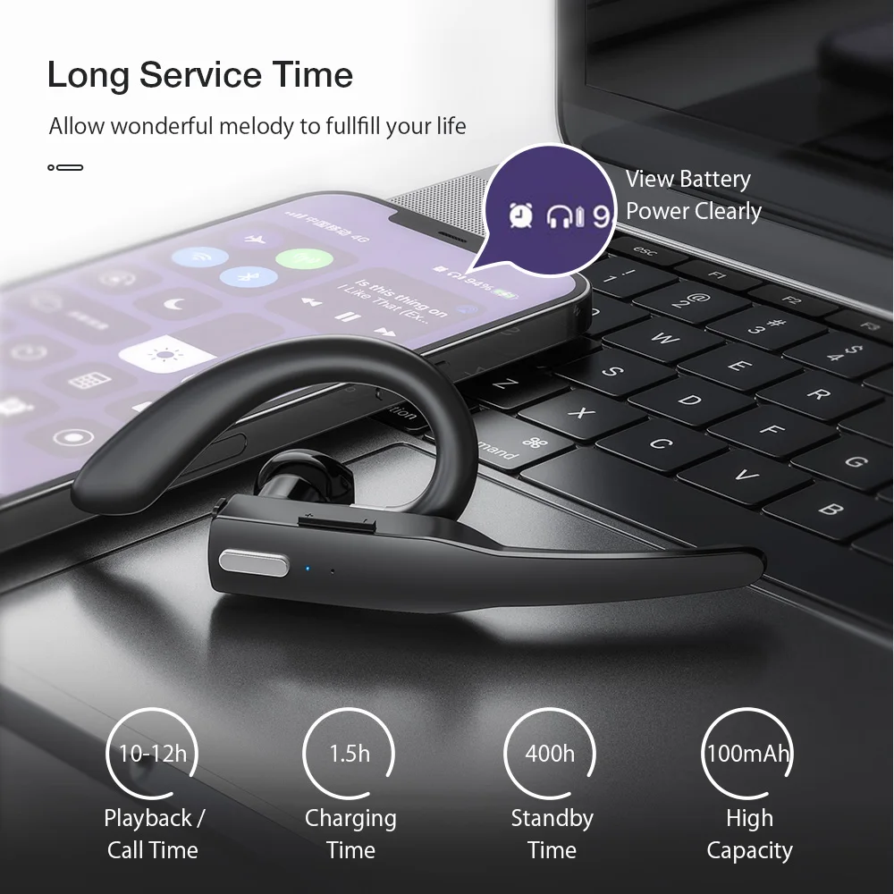 BlitzWolf BW-BH3 bluetooth-совместимые наушники Беспроводные HiFi-музыка HD-звонки