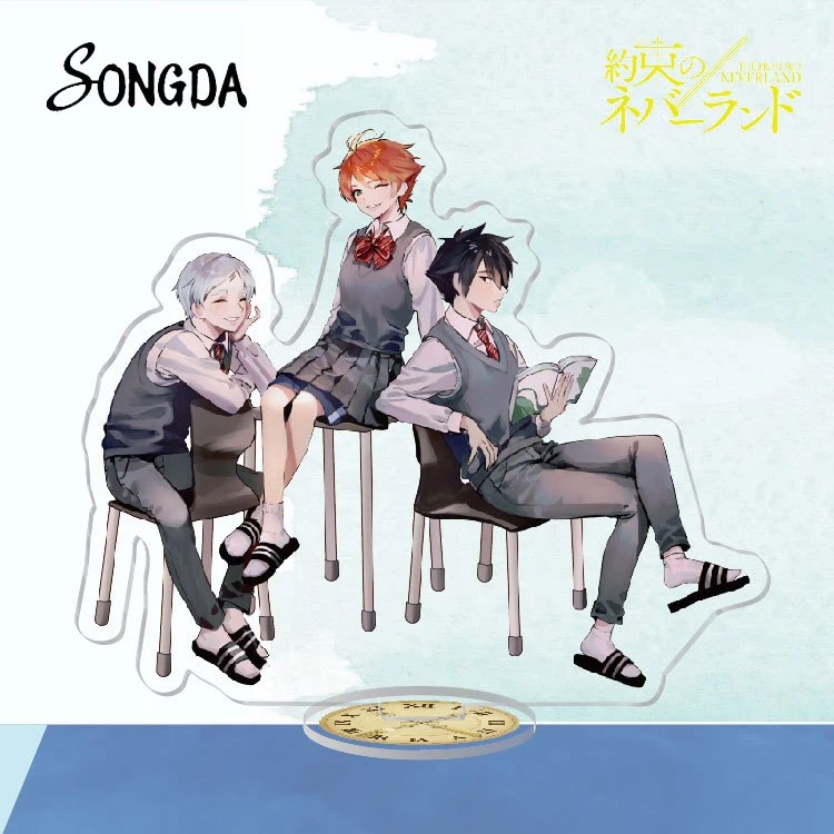 Акриловая фигурка с подставкой настольное украшение Эмма Норман Рэй значок |