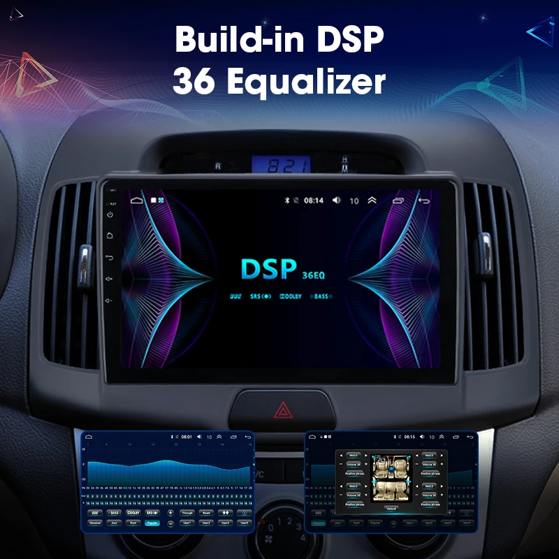 JMCQ 9 &quotдля Hyundai Elantra 2006 2010 автомобильный радиоприемник RDS HIFI Android плеер GPS навигация