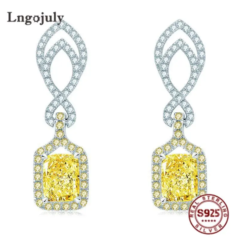 

Женские серьги-подвески из серебра 925 пробы, 6 х8 мм