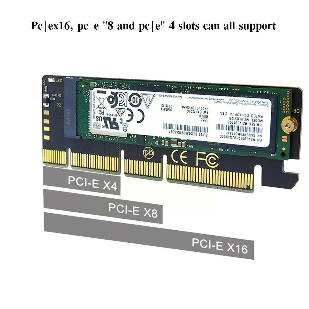 m sleutel nvme ahci ssd 110 мм 80 мм адаптер ssd 30 м 2 pcie x16 кар