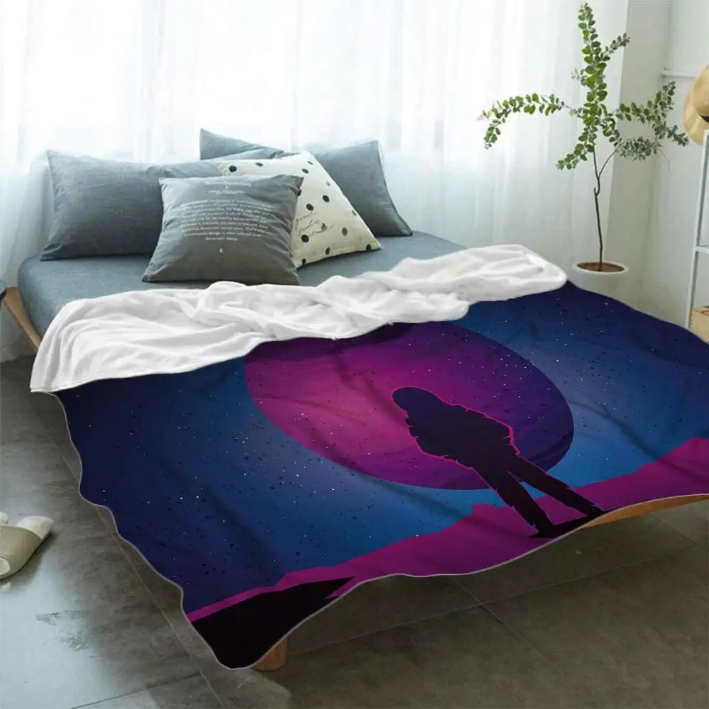 Чужеродный космический корабль фланелевое одеяло домашняя комната научная