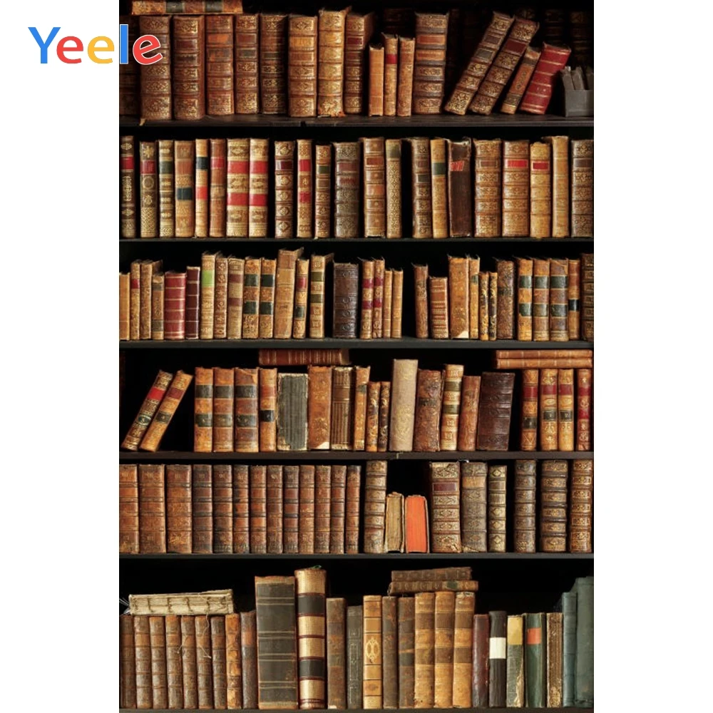 

Vintage Library Bookshelf Books Baby Portrait Backdrop Vinyl Photography Background For Photo Studio Photophone Photozone Shoot