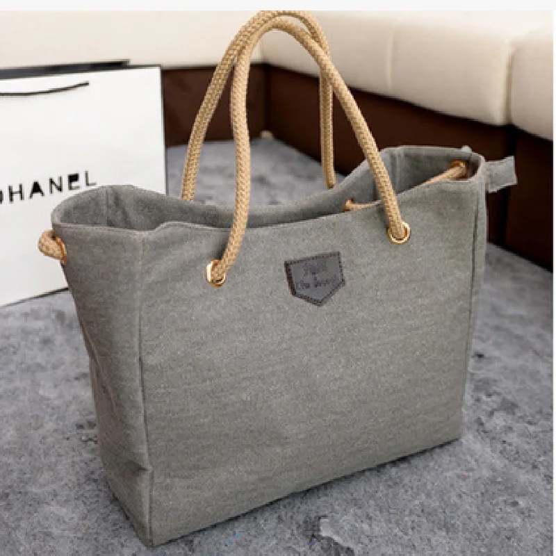 Ретро простая Холщовая Сумка модная Большая вместительная сумка для покупок