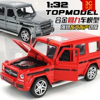 132 alloy diecast car suv model amg g65 gtr car toys pull back vehicle with sound light gift collection for children boy