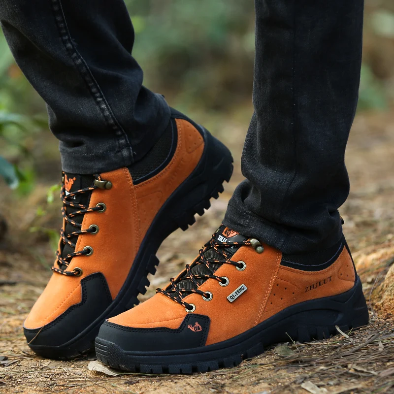 Women Shoes Casual Boots men Fashion Flats Trainers big size 2019 new sale Breathable sports waterproof leather Outdoor Non-slip | Обувь