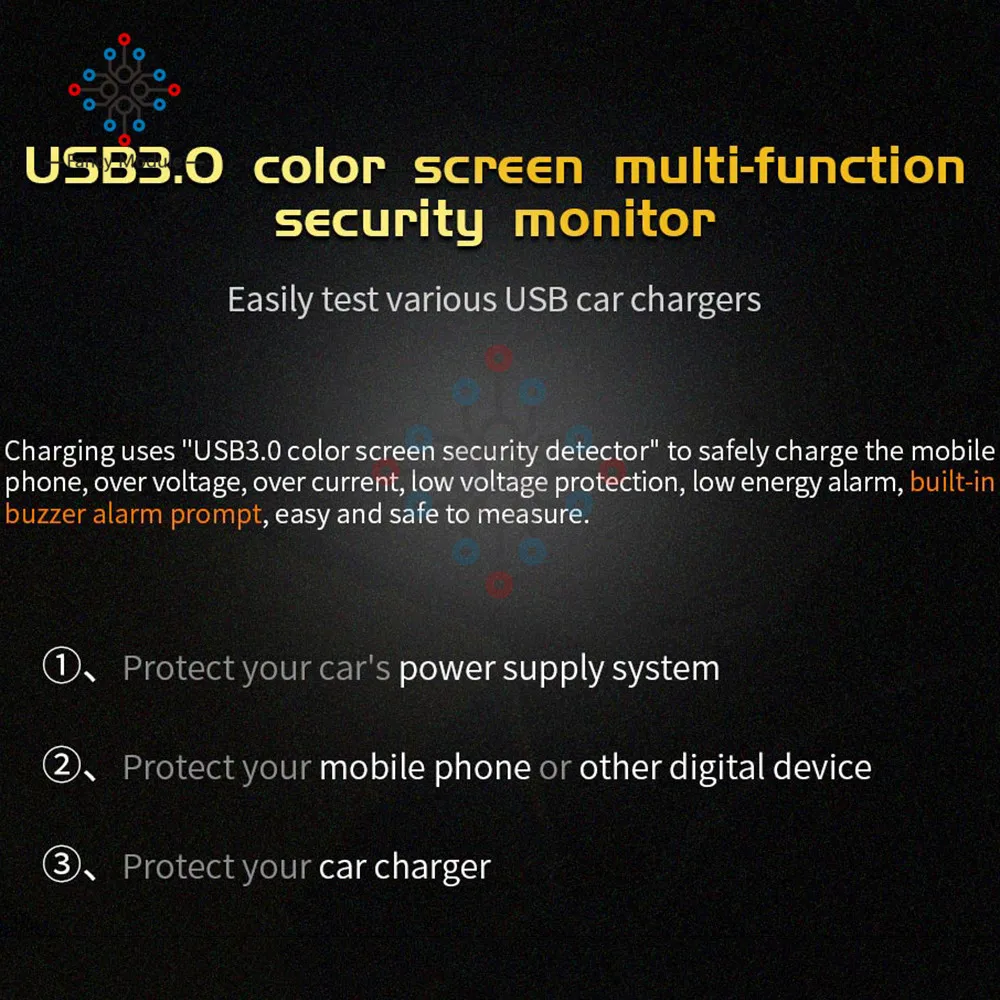FNB18 QC3.0QC2.0 USB 3 0 быстрое зарядное устройство многофункциональный детектор