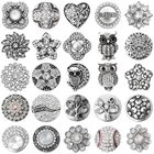 5 шт.лот оптовая продажа 18 мм кнопки ювелирные изделия для браслета Смешанные Стразы металлические подвески DIY кнопки ювелирные изделия