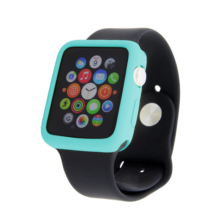 Чехол для Apple Watch Series 3 2 1 38 мм 42 Мягкий Силиконовый ТПУ защитный чехол карамельных
