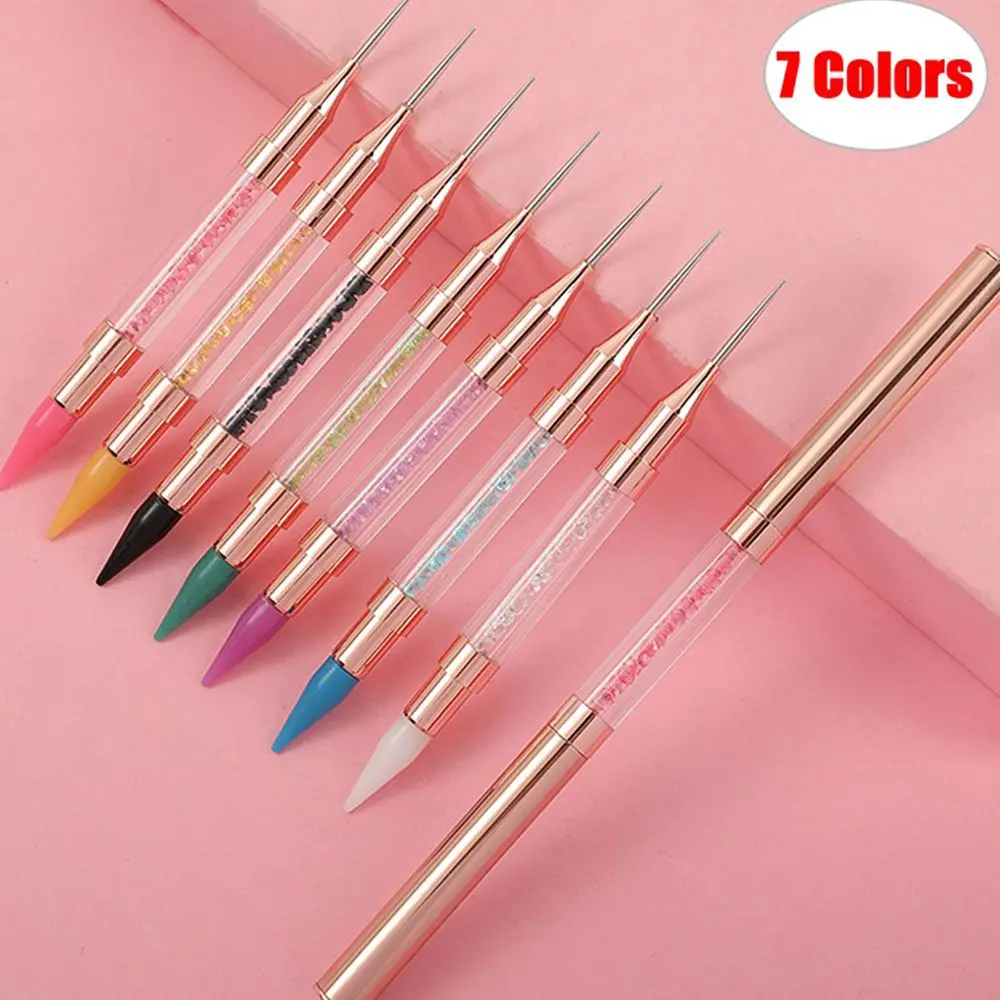 

Nail Art Dotting Nail Painting Pen Double Head Manicure Tool Gel Polish Pen Nail Liner Brush Rhinestone Nail Drill pen