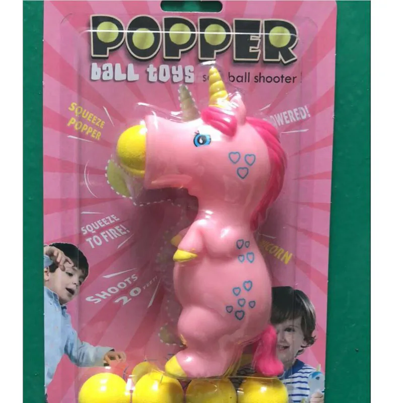 Pink unicorn Животные экструзии Единорог хитрый Творческий мягкий декомпрессии крокодил вентиляция мягкая бомба стрельба детские игрушки - Цвет: Pink unicorn