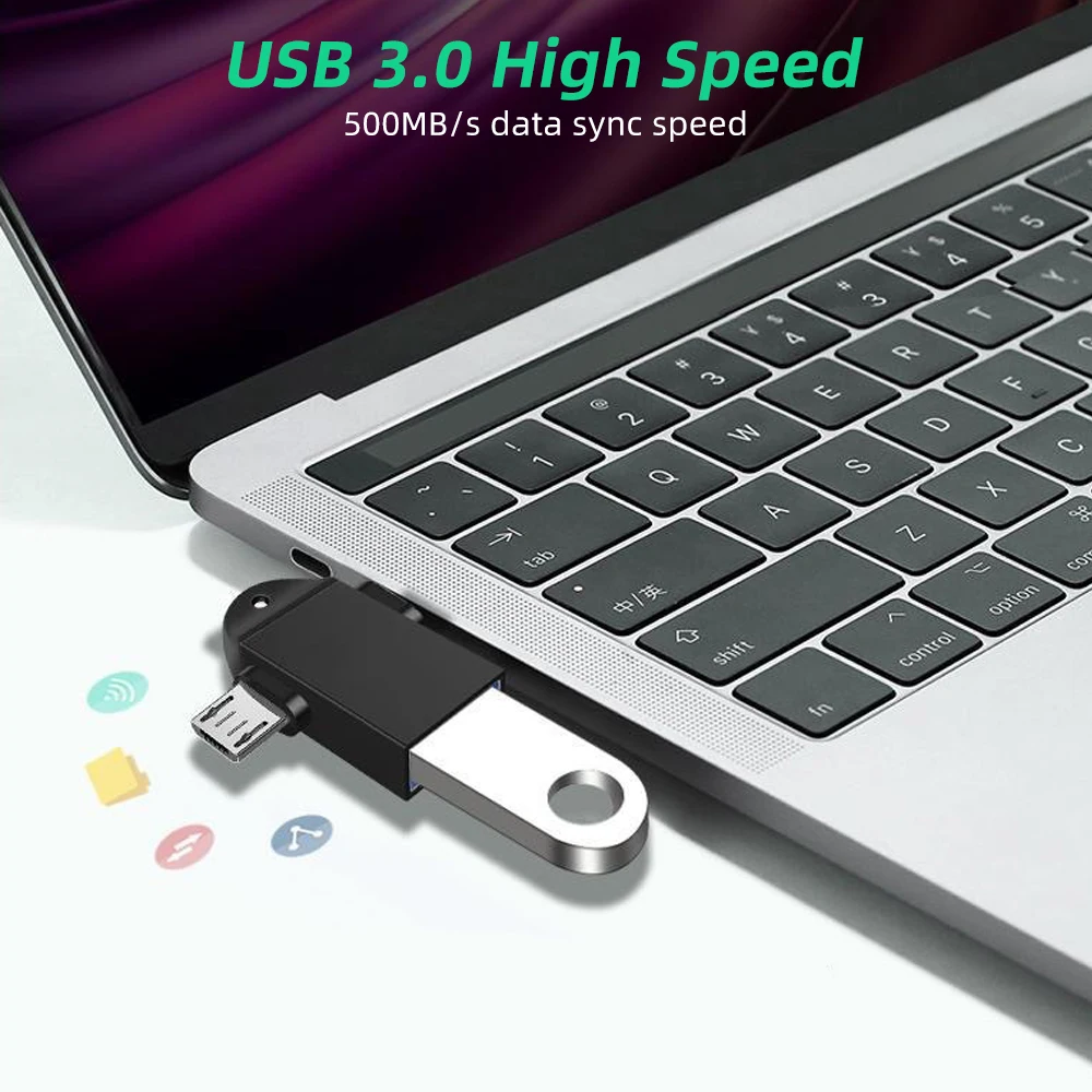Адаптер ANMONE OTG Type C 2 в 1 конвертер Micro Usb 3 0 разъем для флеш-диска мыши смартфонов