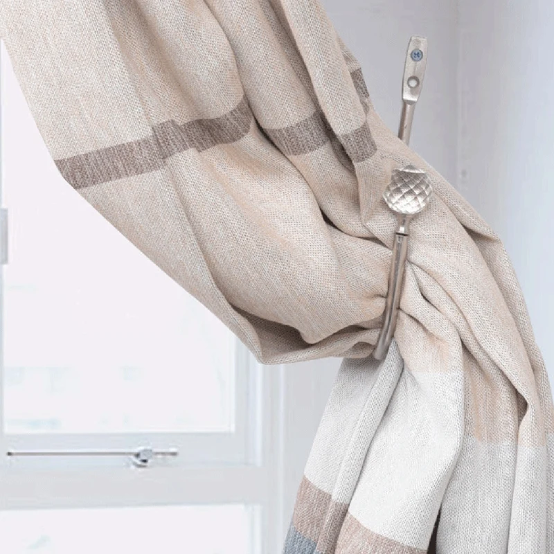

Curtain Drapery Holdback,Tieback Hooks with Crystal Ball, Duty Window Treatment Holdbacks for Home Decor (2Pcs)