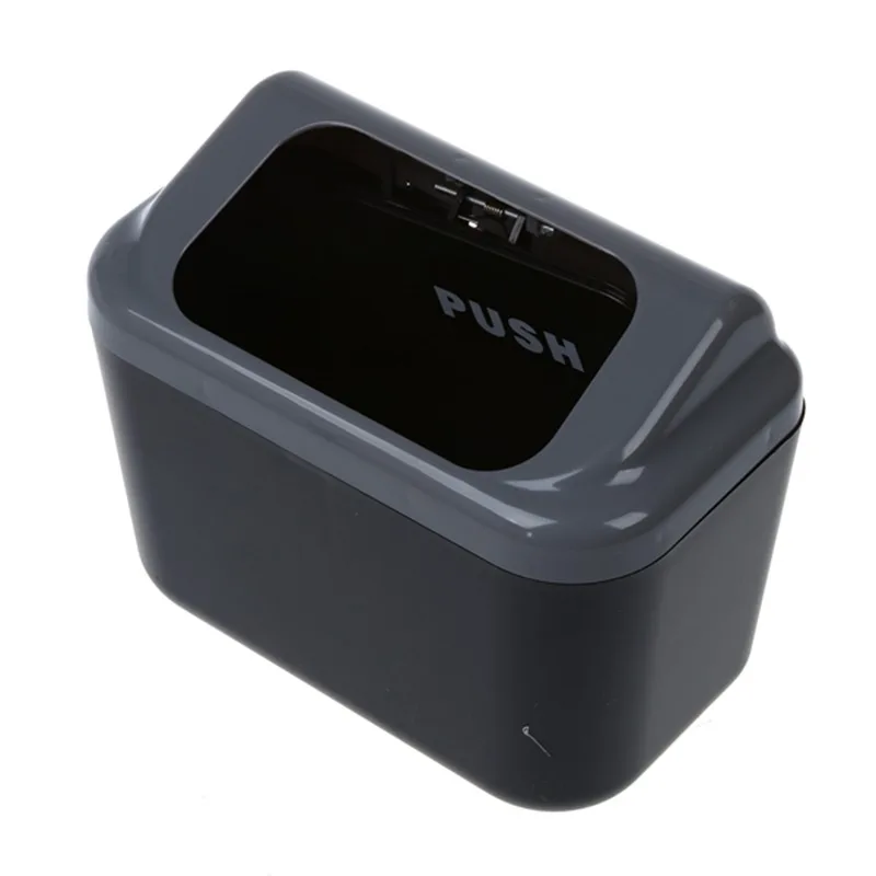 Mini Auto Car Vehicle Trash Rubbish Can Garbage Dust Case Holder Box Bins Gray | Дом и сад