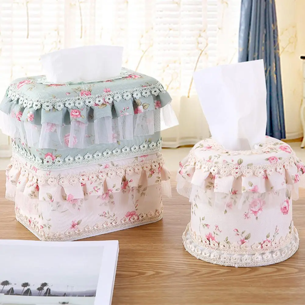 Ящик для хранения кружевной ткани в пасторальном стиле органайзер автомобиле и