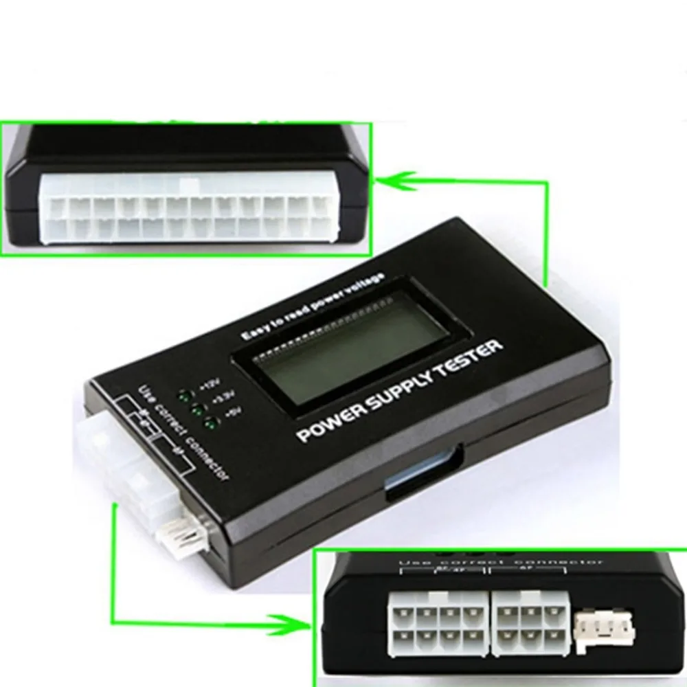 Computer PC Power Supply Tester Checker 20/24 pin SATA HDD ATX BTX Meter LCD Hot Sale Drop Shipping | Компьютеры и офис