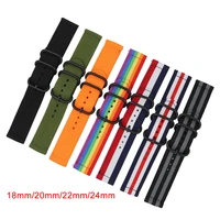 18mm 20mm 22mm 24mm nato nylon watchband universal quick release bracelet band strap for samsung galaxy watch 42mm 46mm active 2