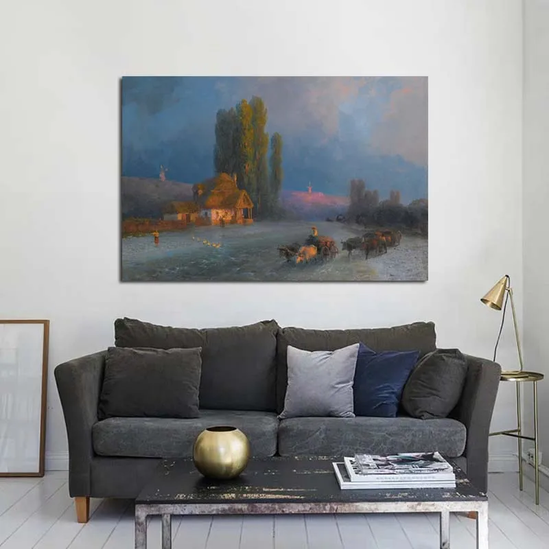 Картина на холсте для художника Ивана Айвазовского Раскрашивание плакатов