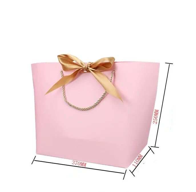 5 шт. Большой подарочный бумажный пакет цветная подарочная коробка для тканевой
