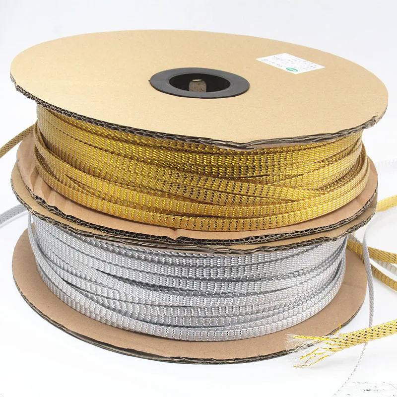 3meter 6-12MM Audio Rca or Speaker Cable Gold Foil Silver Shielded Net Shock-proof Interference | Электроника