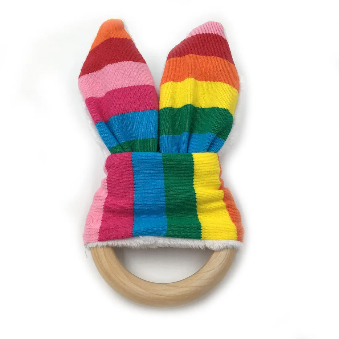 Baby toy 11 Безопасный Прорезыватель для зубов с заячьими ушками для маленьких мальчиков, органические зубцы из древесины, прорезыватель 70 мм, безопасный органический деревянный, en Ring, тренировочные грызунки, игрушка в подарок - Цвет: Baby toy 11