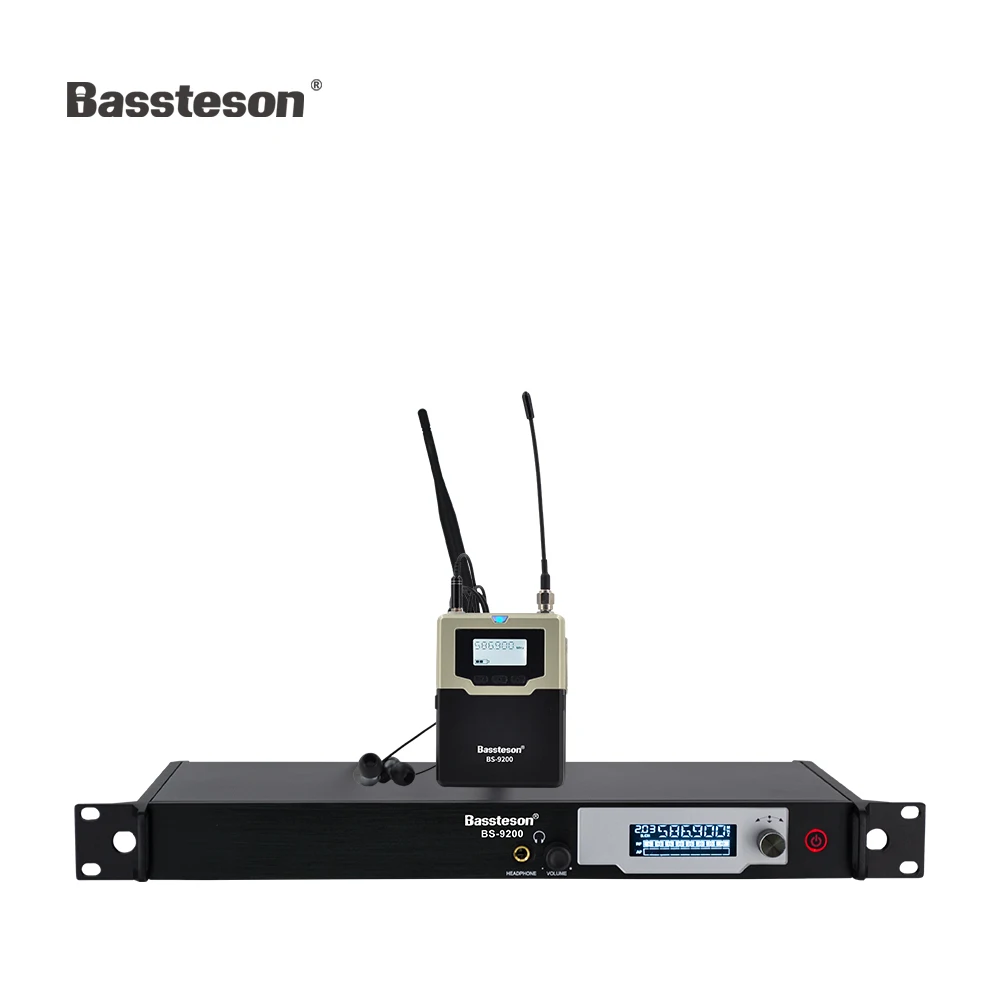Bassteson профессиональная система контроля беспроводная для ушей УВЧ передатчик