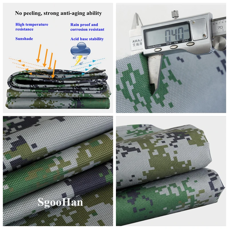 500 г/м2 цифровой камуфляжный холст с ПВХ покрытием баннер брезент навес для