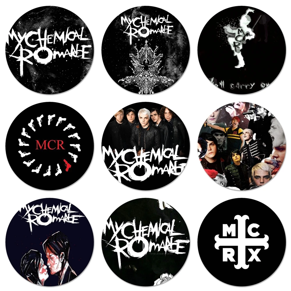 

My Chemical Romance MCR Badge Brooch Pin Accessories For Clothes Backpack Decoration gift 58mm