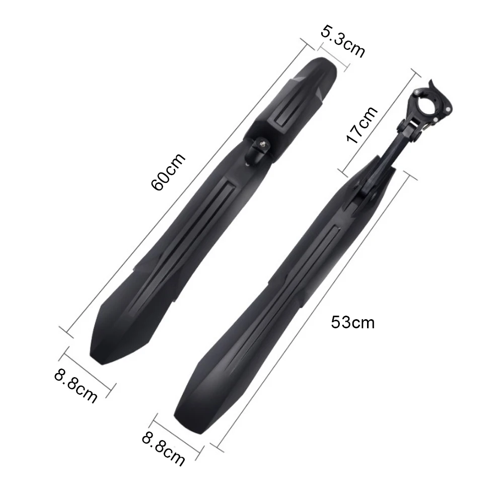 

Bicycle Mudguard MTB 24 26 27.5 29 Inch Mud Wings Front/Rear Wheel Fenders Handy Mount Extra Length Width Deep Groove