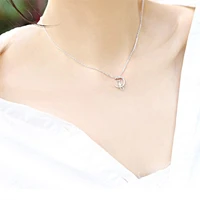 silver fairy tale style net red moon cat necklace female fashion simple and exquisite cat clavicle chain light luxury jewelry