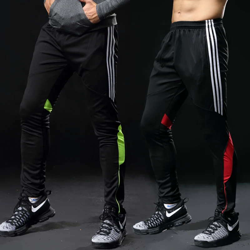 Футбольные штаны обтягивающие трикотажные спортивные для бега тренировочные профессионального футбола