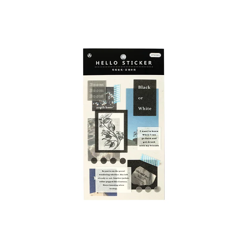 

2 Sheets/Pack ins Style Stickers Bullet Journal Deco Stickers Morandi Color Style Stationery Stickers