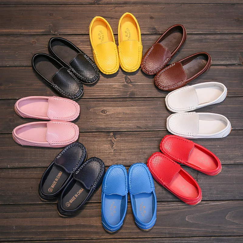 

Factory wholesale new 2021 comfortable four seasons leisure children's shoes spring and autumn candy color tendon bottom loafers