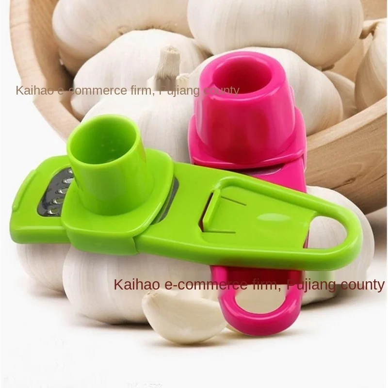 

Household garlic peeler, functional ginger garlic press, grater, kitchen slicer