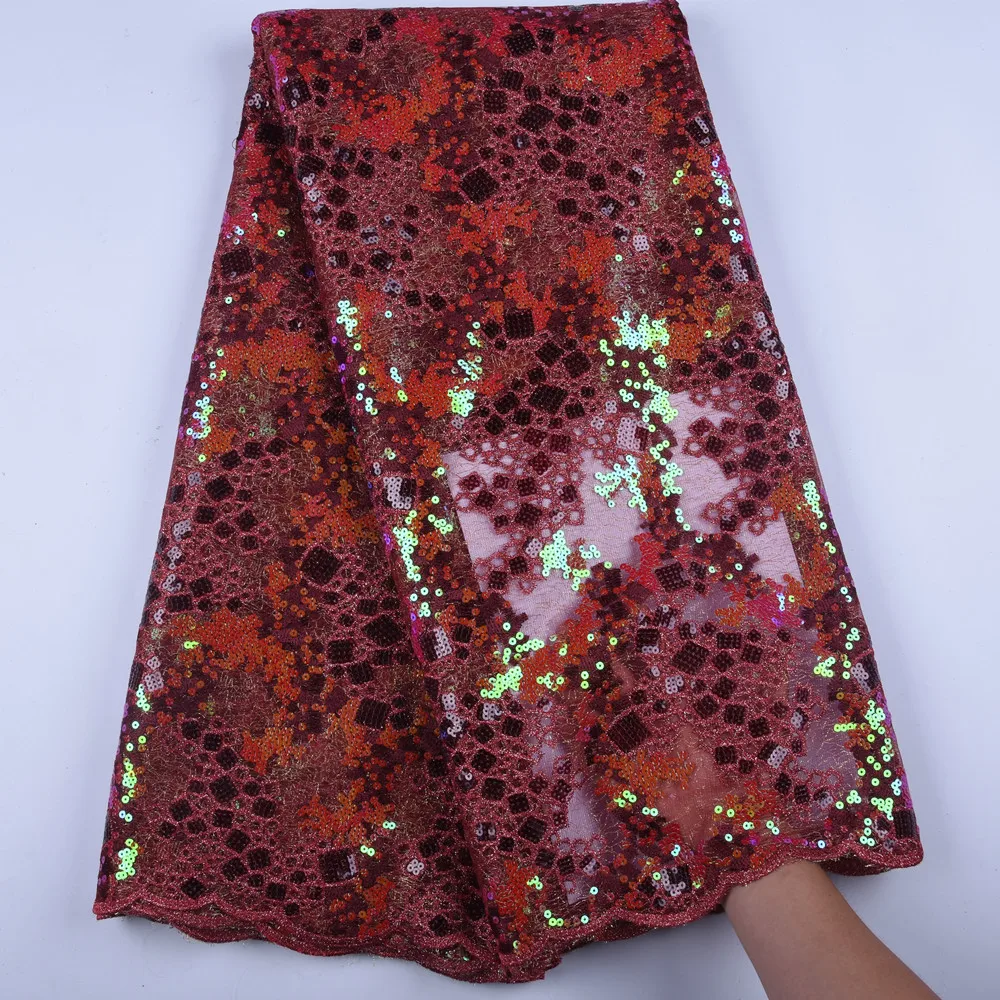 Кружевная ткань ручной работы кружевная из органзы в нигерийском стиле