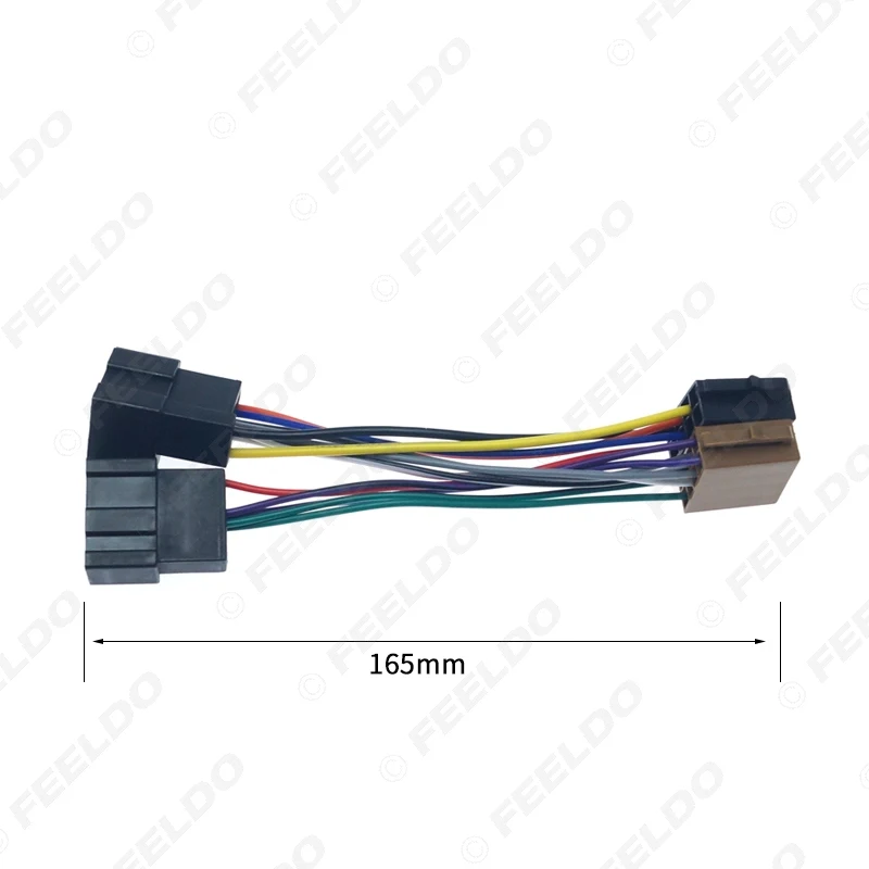FEELDO 10Pcs Car CD Radio Conversion Plug Wire Adapter For Chevrolet Opel ISO Stereo Wiring Harness Original Head Units Cable |