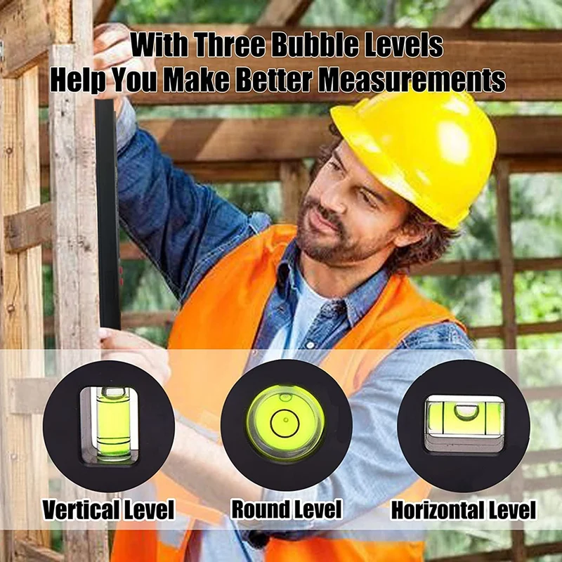Горячий цифровой угломерный инструмент SV-Digital Angle Finder Tool 7 Inch 0-360 Degree Digital Protractor with Horizontal Vertical Bubble Levels and Ruler Meter on.