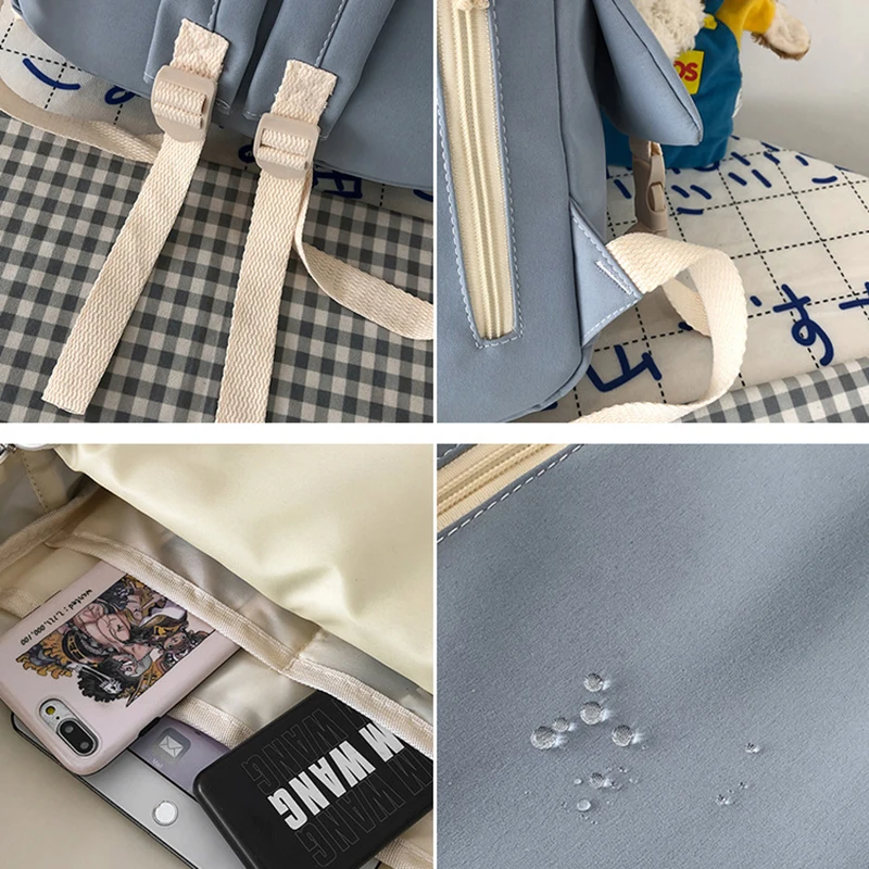 

Lovely Women Backpack Fashion Waterproof Nylon Backpack For Teenager Girls School Bag Cute Large Capacity Student Bookbag