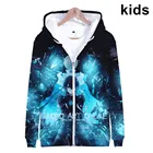 Толстовка с капюшоном для детей от 3 до 14 лет, худи с 3D рисунком меча из аниме, кофта для мальчиков и девочек, детская одежда