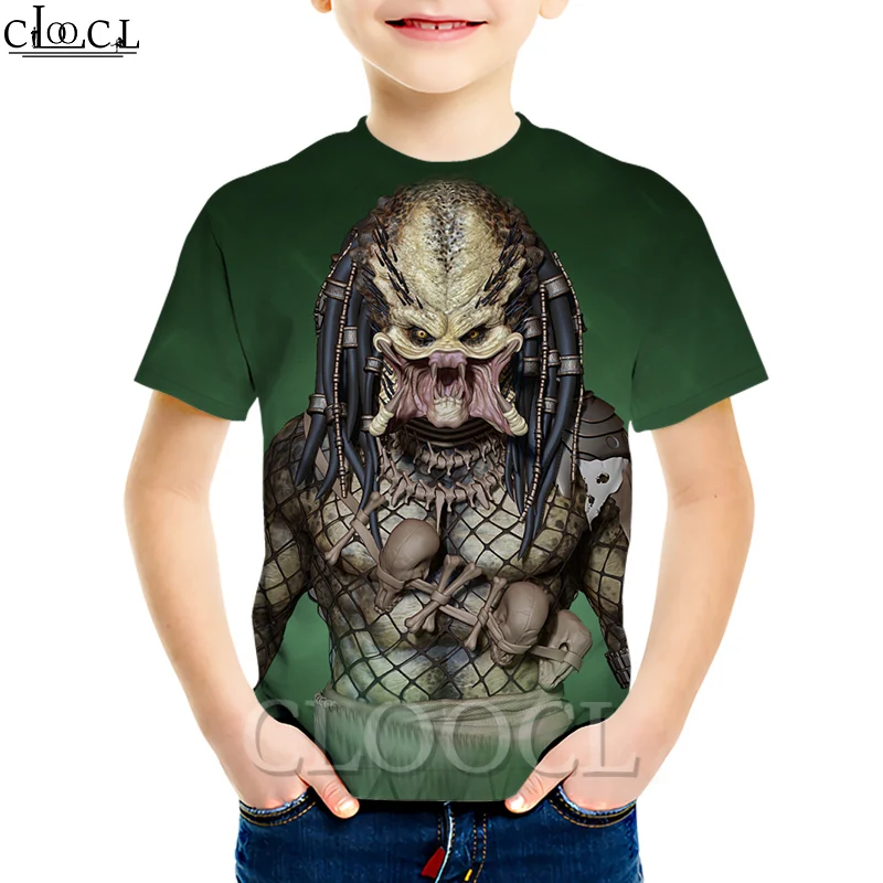 CLOOCL/одежда для малышей новейшая футболка с рисунком Хищник футболки короткими