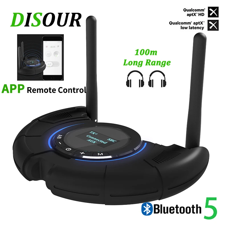 Bluetooth аудио передатчик CSR8675 AptxHD с низкой задержкой 100 м|Беспроводные адаптеры| |