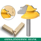 Фреза для сверления древесины, 14 дюйма, 6,35 мм, 8 мм